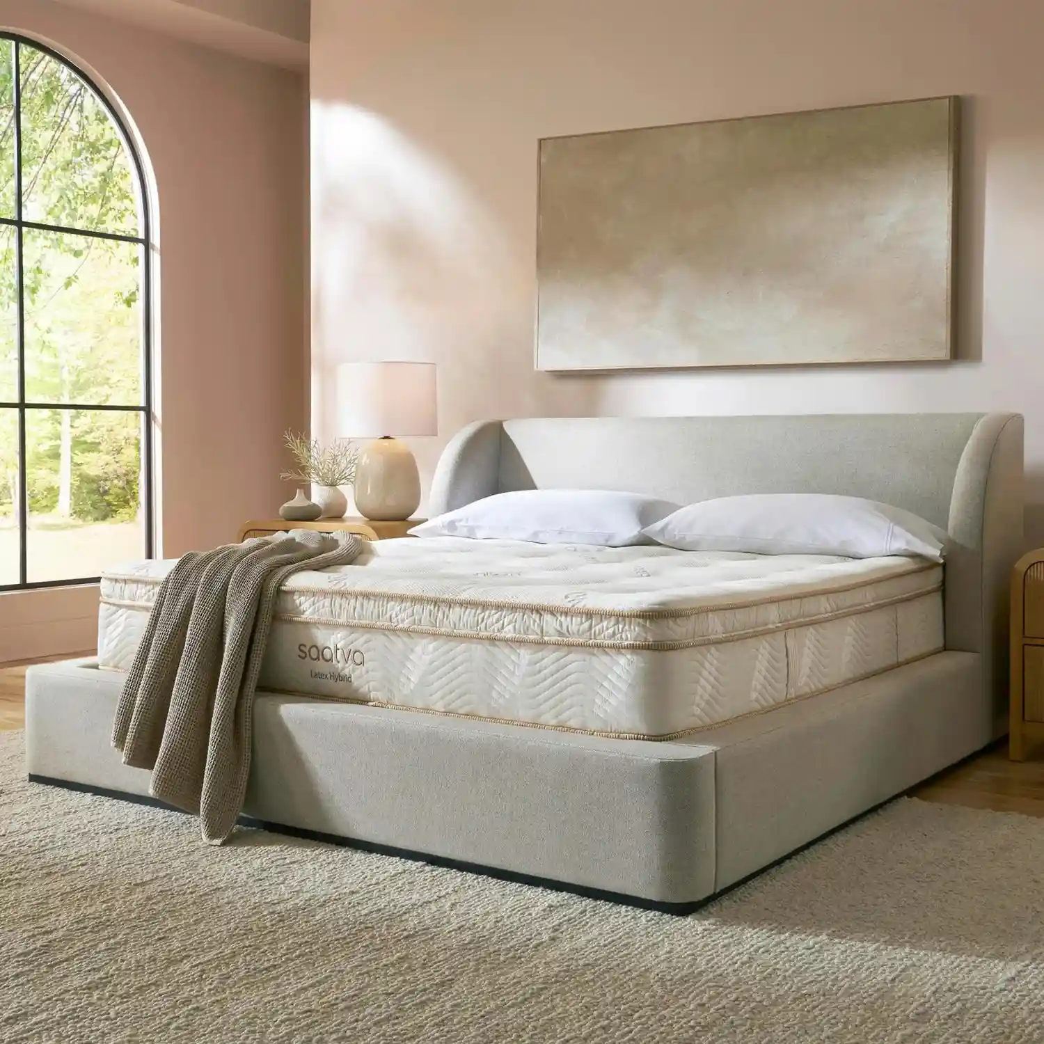 “Saatva Zenhaven Latex Mattress” featuring two reversible comfort sides for a personalized sleep experience