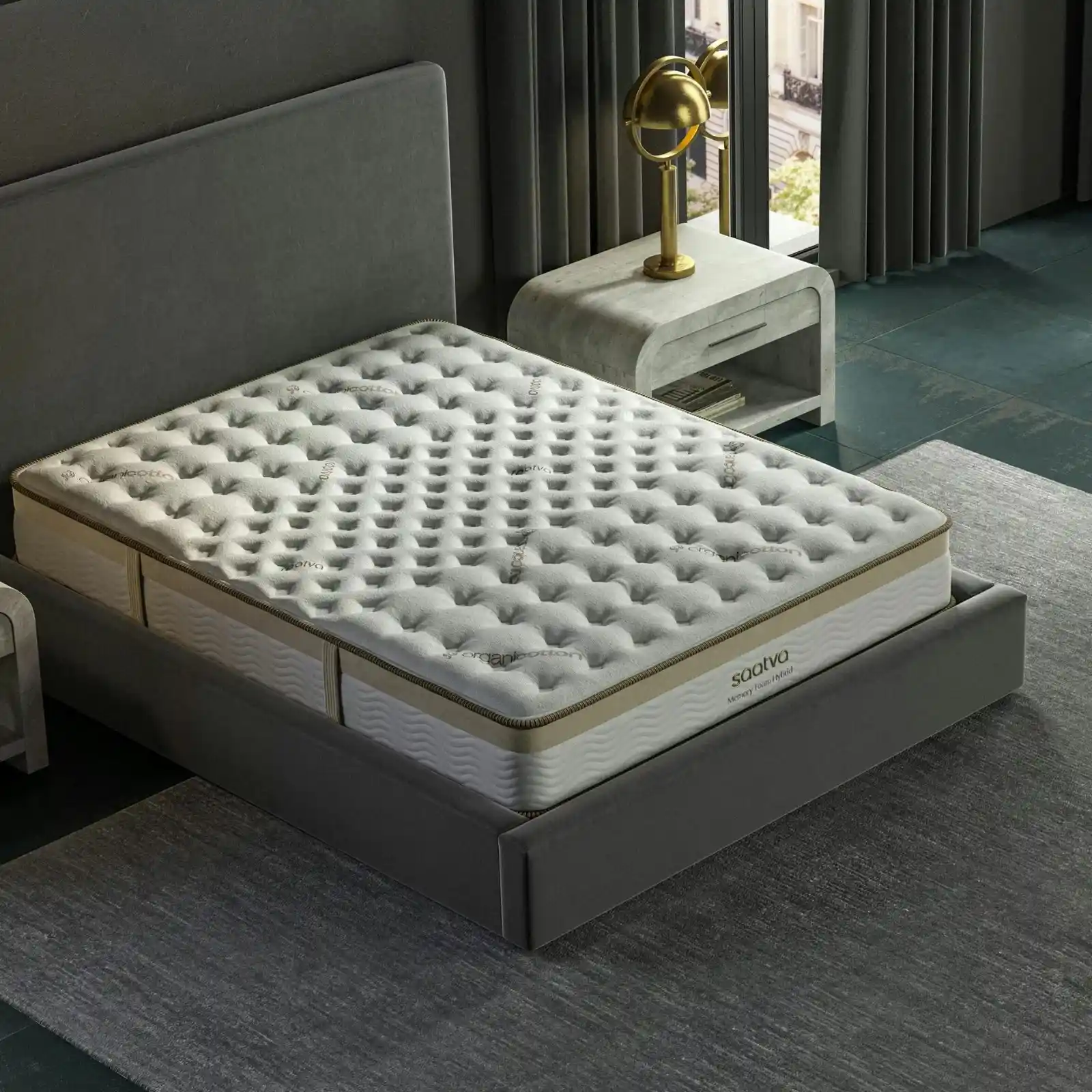 “Saatva Zenhaven Latex Mattress” showing two reversible comfort options for a personalized sleep experience